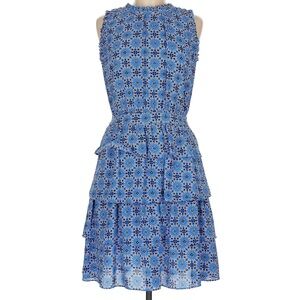 Banana Republic Mini Floral Ruffled Sleeveless dress